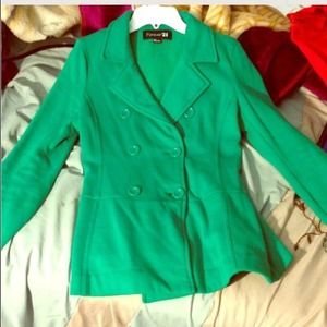 Green Pea Coat