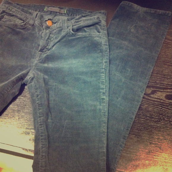 SOLD J Brand Corduroy Straight Leg in Black SOLD