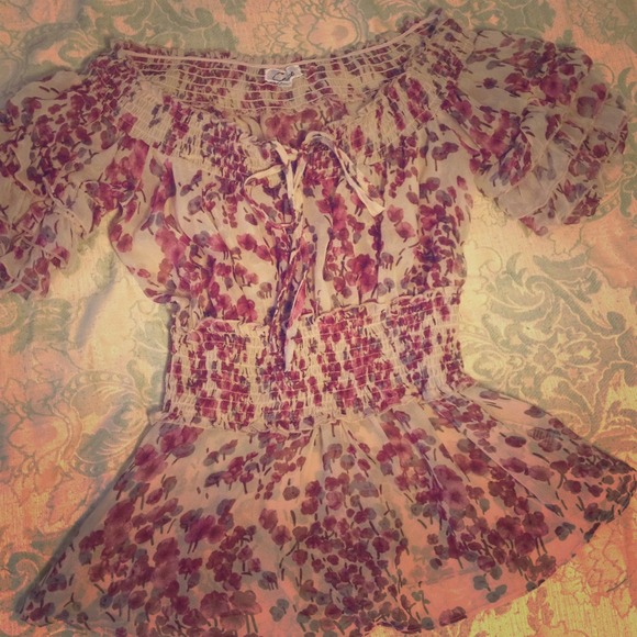 Flowery summer top