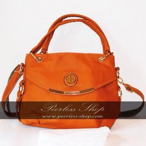 Tory burch caramel brown bag