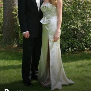 Gold Terani prom dress