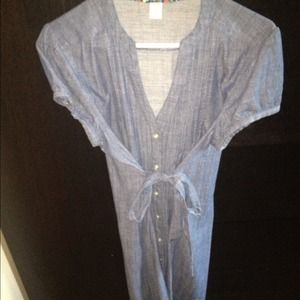 ***SOLD***Denim button down dress