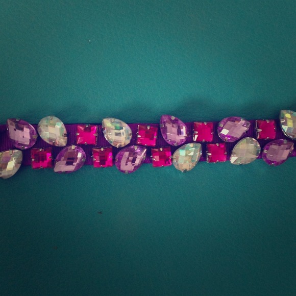 🌈Purple jeweled headband