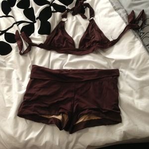 Simple brown bathing suit