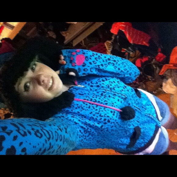 Hot Topic Outerwear - Scene blue hoodie