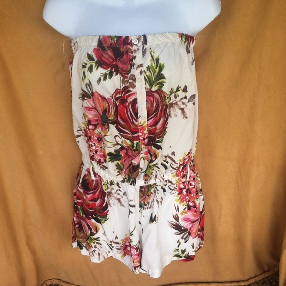 Tops - Floral romper and yellow top/jacket