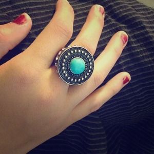 Turquoise Wood Ring