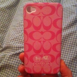 iPhone 4/4s pink coach cover