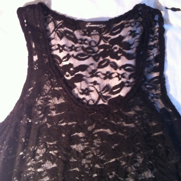 🚫SOLD🚫 Forever 21 black lace tank - Picture 2 of 2