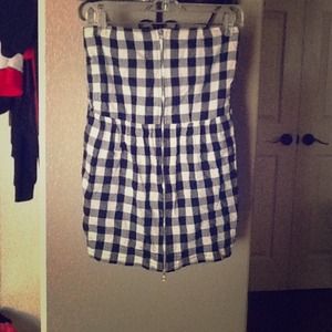 Gingham tube top