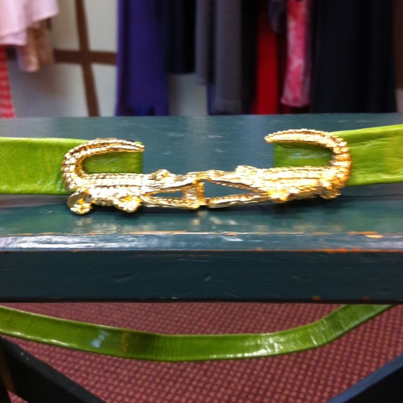 Moss Mills  double  crocodile belt.