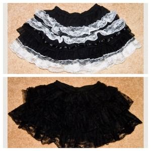 B/W and Black tutu skirt bundle for Stomas