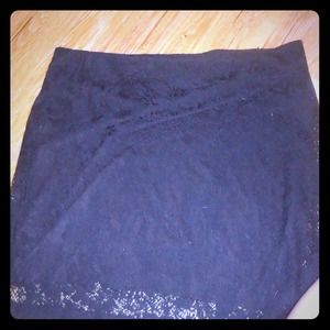 NEW STRETCH BLACK LACE SKIRT