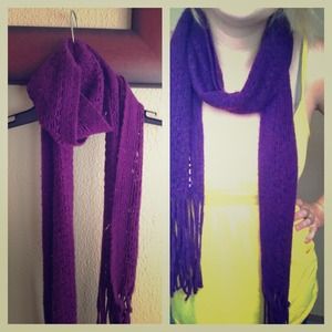 Purple scarf