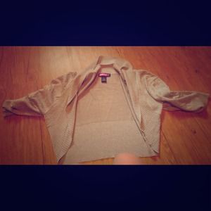 Gray sparkle 3/4 cardigan!