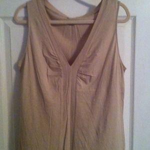 NY & Co light Tan Tank XL