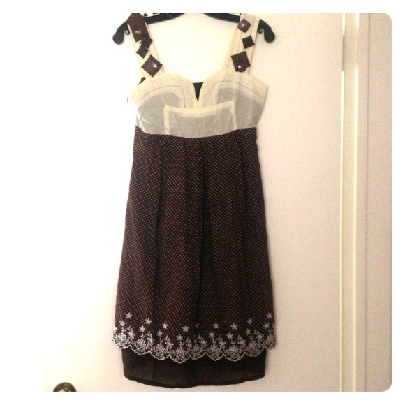 ~SOLD~ Anthropologie polka dot dress