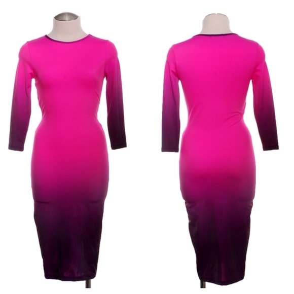 Pink ombre dress