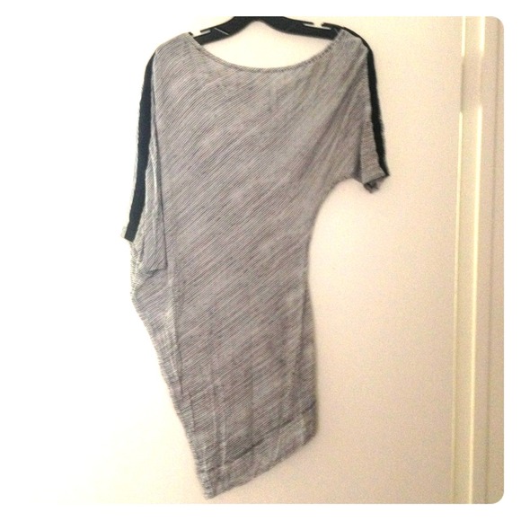 ~SOLD~ Off shoulder stripped shirt
