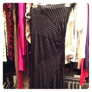 Black and silver formal dress