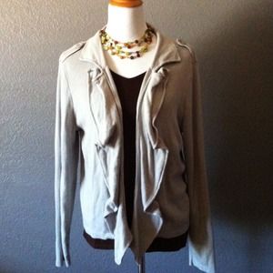 Grey button cardigan