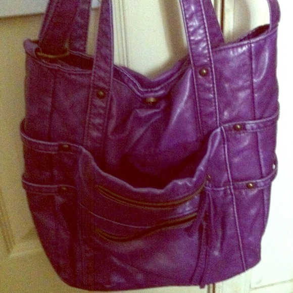 Purple purse with adjustable strap&shoulder straps - Picture 1 of 2