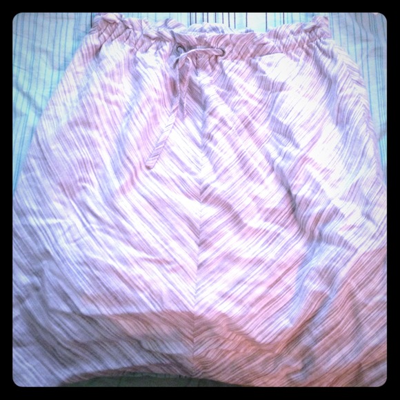 Merona High waisted skirt with grey stripes