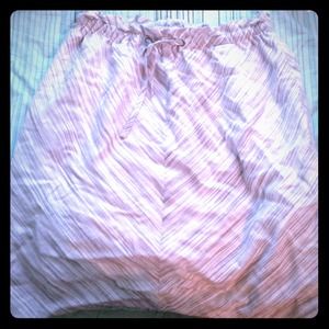 Merona High waisted skirt with grey stripes