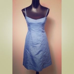 J Crew spaghetti strap blue dress