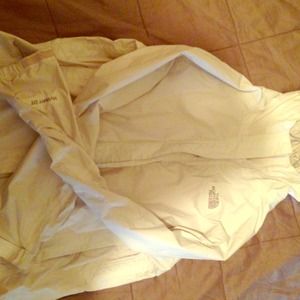 **REDUCED: North Face white rain jacket!