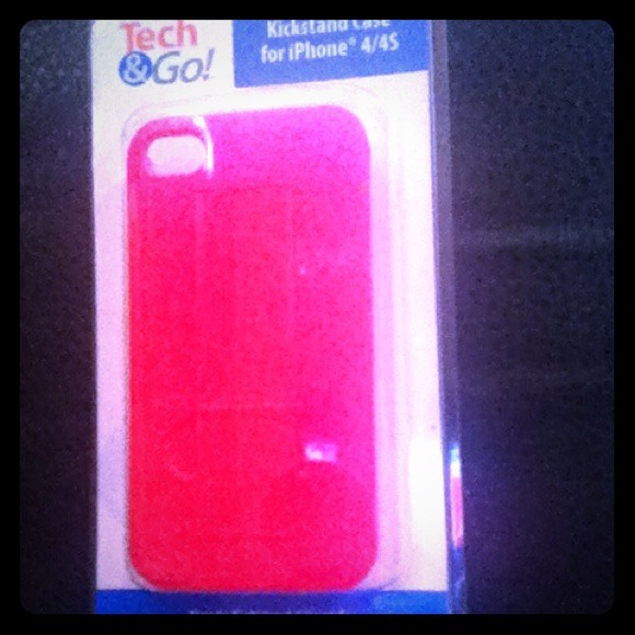 iphone 4 & 4s bright pink hard case
