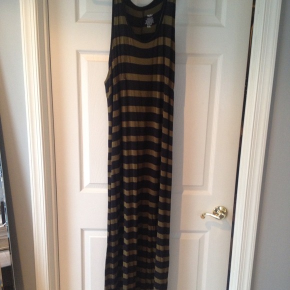 Mossimo XXL 16-18-20 Striped Maxi Dress