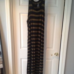 Mossimo XXL 16-18-20 Striped Maxi Dress