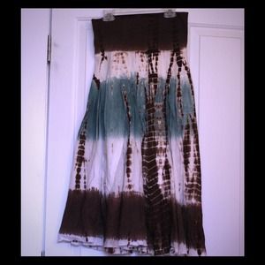 Tie Dye Skirt: Small