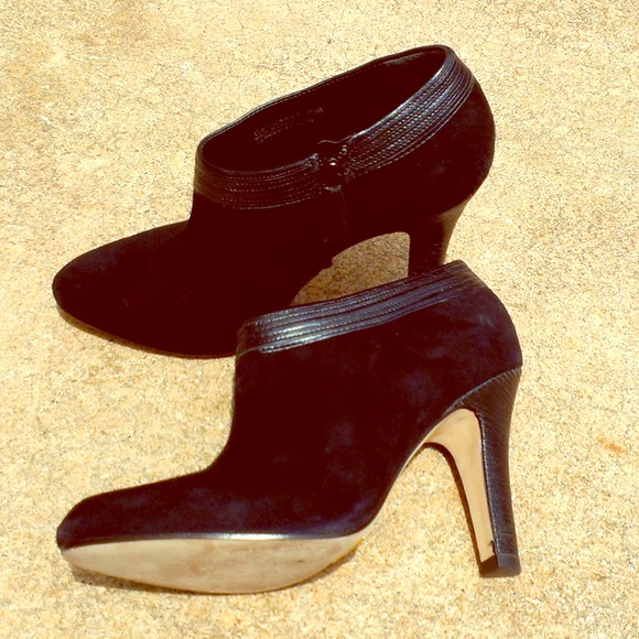 Black ankle booties