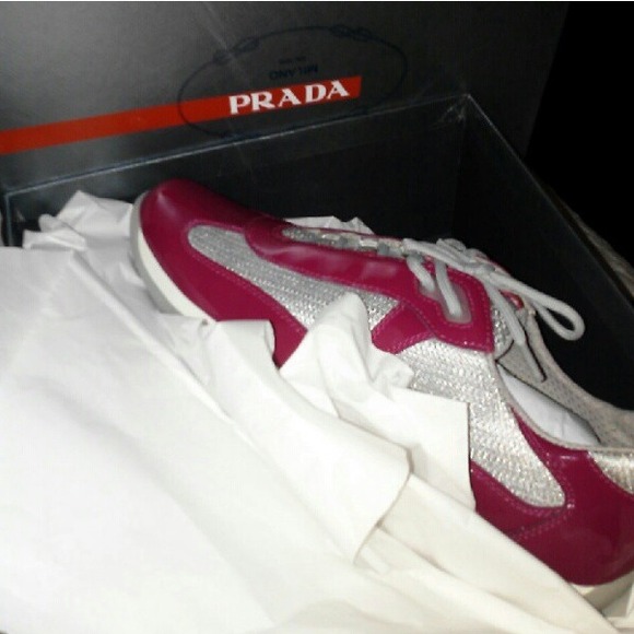 pink prada sneakers - Picture 1 of 1