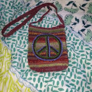 Peace sign satchel