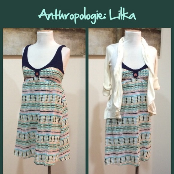 Anthropologie Dresses & Skirts - Anthro Textured Ditzy Print Dress by Lilka
