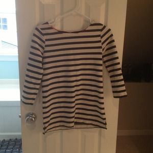 J. Crew navy striped jersey