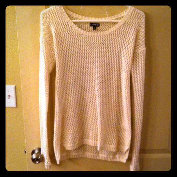 Cream w Gold Shimmer Sweater