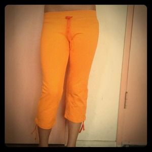 Small Neon orange sweatpants