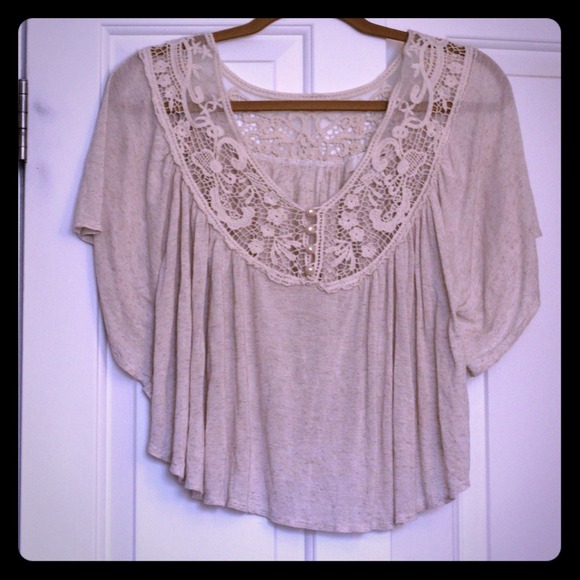 Off-White Lacey Tunic - Picture 1 of 2