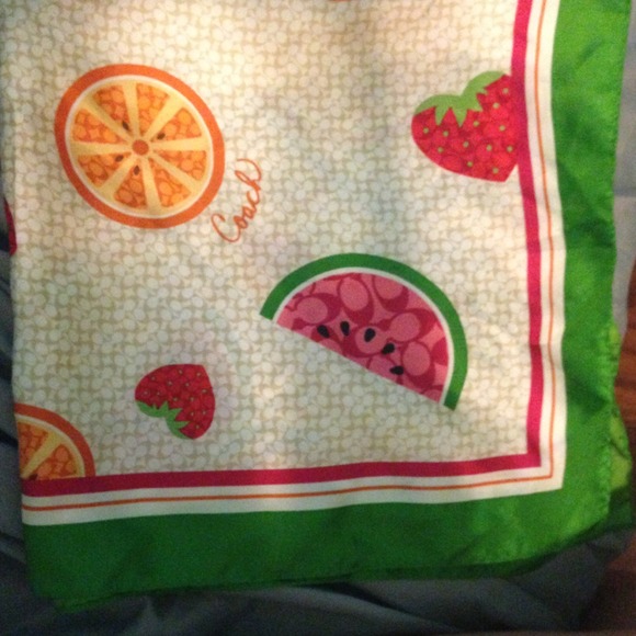 Coach silk handbag scarf