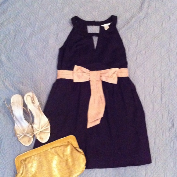 Esley Boutique Brand Black and Gold Cocktail Dress