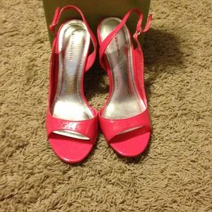 Hot Pink Patten Leather Heels