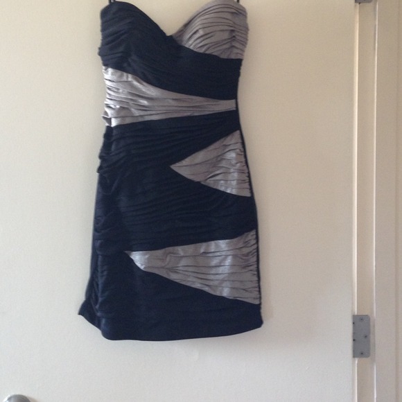 Black and silver dress