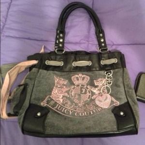 Juicy couture velour day dreamer bag