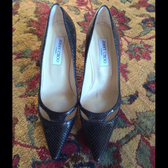 Jimmy Choo Snakeskin Pumps