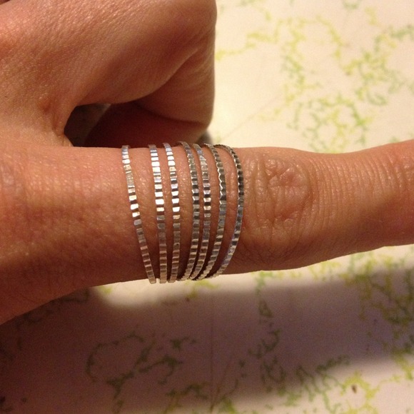Sterling multi stacked ring - Picture 1 of 4