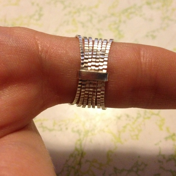 Sterling multi stacked ring - Picture 2 of 4